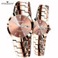 Relogio Feminino FNGEEN Couple Watch Men Quartz watch for Lovers Luxury Womens wristwatch Christmas Stainless Steel Waterproof