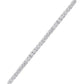 Dolce Giavonna Ladies .925 Sterling Silver Cubic Zirconia 4-mm Tennis Bracelet