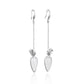 S925 Sterling Silver Natural Hetian White Jade Earrings Radish Cute Jewelry Earrings