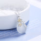 Classic Oval Pendant Gemstone Necklace Crystal Necklace