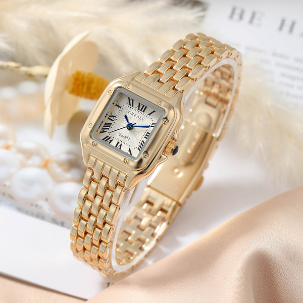 Ladies Fashion Casual Quartz Watch Women's Business Stainless steel strap Watch