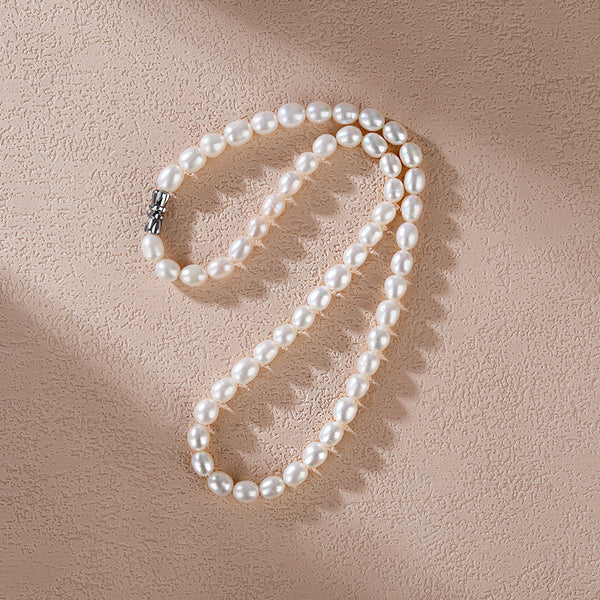 925 silver pearl necklace