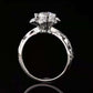 Genuine Moissanite Luxury Inlaid Romantic First Snow Diamond Ring