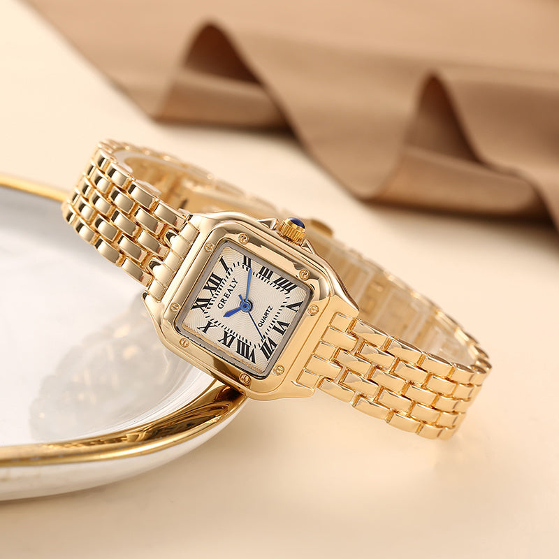 Ladies Fashion Casual Quartz Watch Women's Business Stainless steel strap Watch