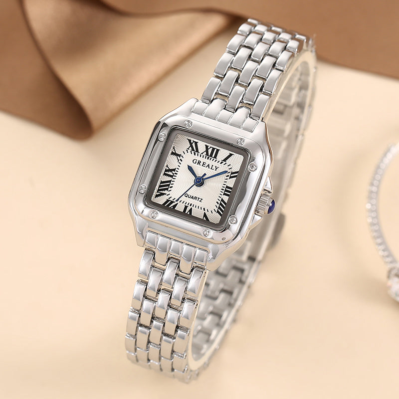 Ladies Fashion Casual Quartz Watch Women's Business Stainless steel strap Watch