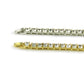 Rhinestones Bracelet Hip Hop Silver/Gold Plated Bling Bling CZ Diamond Link Bracelets Fashion Men Jewelry