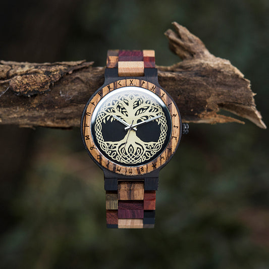 Creative Men's Wooden Quartz Watch