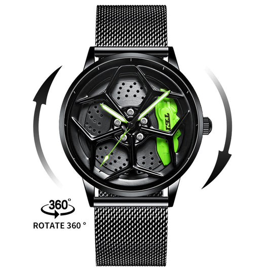 Men's And Women's Fashion Three-dimensional Hollow Modified Waterproof Watch