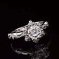 Genuine Moissanite Luxury Inlaid Romantic First Snow Diamond Ring