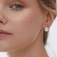 Moissanite Pearl 925 Sterling Silver Earrings