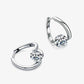 2 Carat Moissanite 925 Sterling Silver Heart Earrings