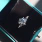 Baeful 925 Sterling Silver 3 Carat Moissanite 6-Prong Ring