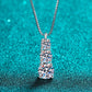 Moissanite Triple-Pendant Necklace