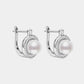 Moissanite Pearl 925 Sterling Silver Earrings