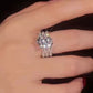 Baeful 3 Carat Moissanite Three-Layer Ring
